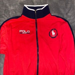 red Ralph Lauren polo zip up